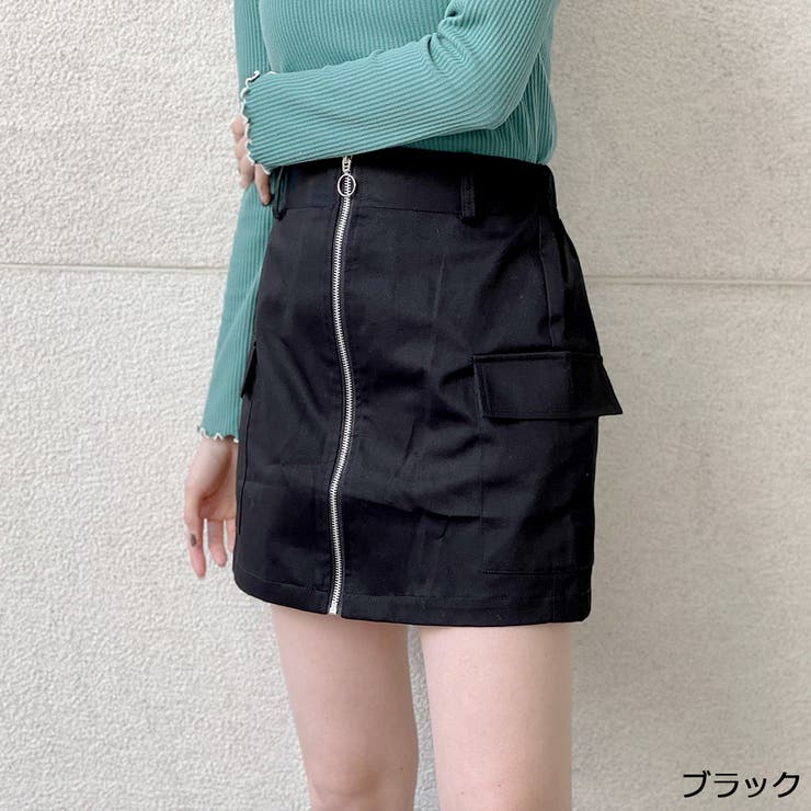 D&G ダークデニム ジッパーミニスカート D&G ダークデニム ジッパー