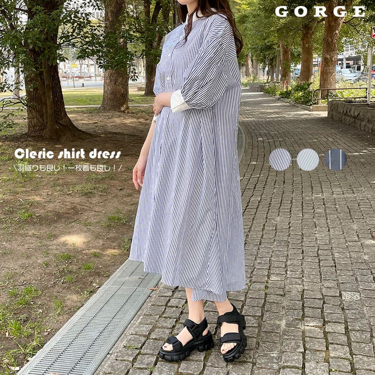 クレリックシャツワンピース 品番 Gorw Gorge ゴージ のレディースファッション通販 Shoplist ショップリスト