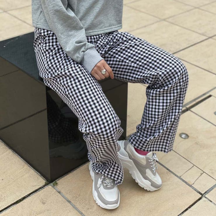 1970's vintage LEVI'S ギンガムチェックフレアパンツ 【CU-2565