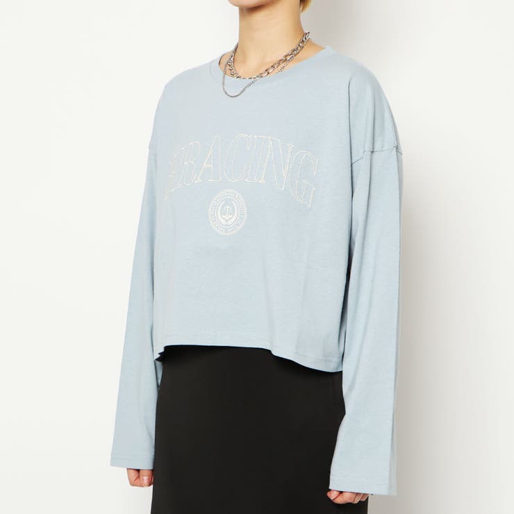 刺しゅうカレッジ短丈ロンＴ | GORGE  | 詳細画像2 