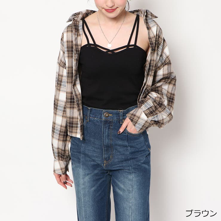 ショート丈チェックシャツ[品番：GORW0006624]｜GORGE （ゴージ）のレディースファッション通販｜SHOPLIST（ショップリスト）