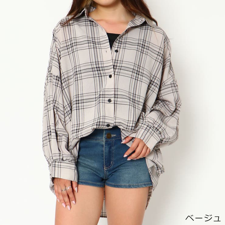 【あす楽対応】 インナーツキチェックシャツ[品番：GORW0006639]｜GORGE トップス