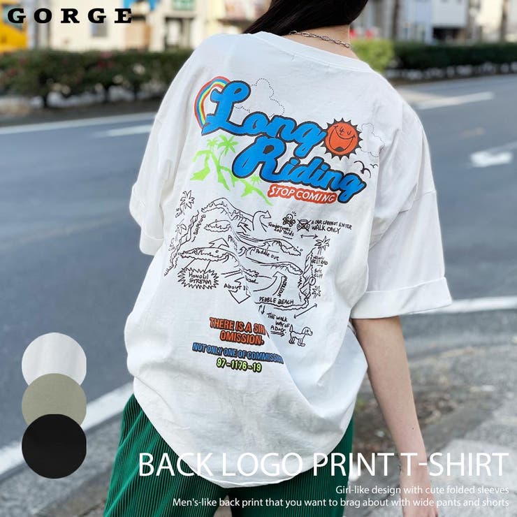 バックロゴプリントｔシャツ 品番 Gorw Gorge ゴージ のレディースファッション通販 Shoplist ショップリスト