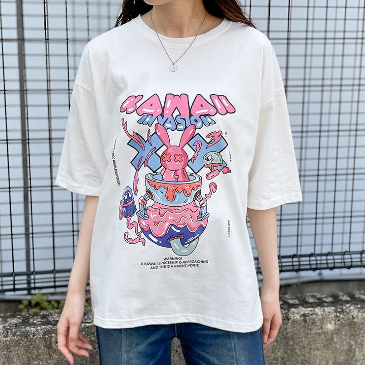 ウサギプリントTシャツ[品番：GORW0006881]｜GORGE （ゴージ