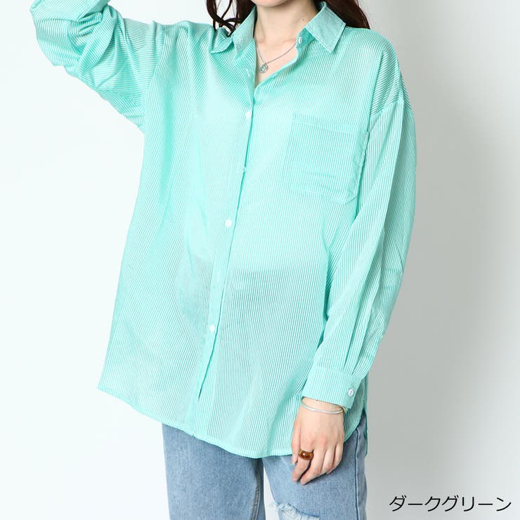 シアーストライプシャツ | GORGE  | 詳細画像4 