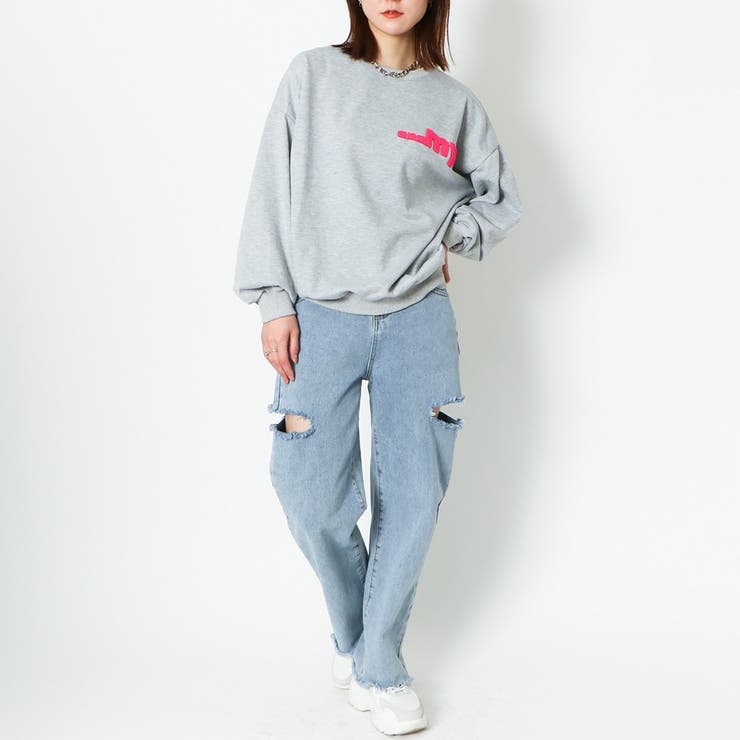 サイドダメージデニムパンツ[品番：GORW0007057]｜GORGE