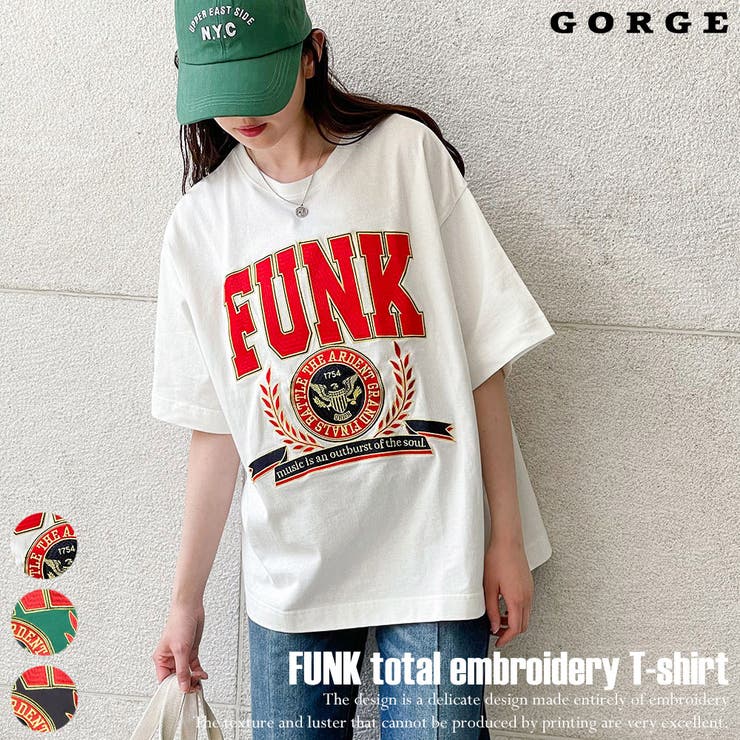 ｆｕｎｋ総刺しゅうｔシャツ 品番 Gorw Gorge ゴージ のレディースファッション通販 Shoplist ショップリスト