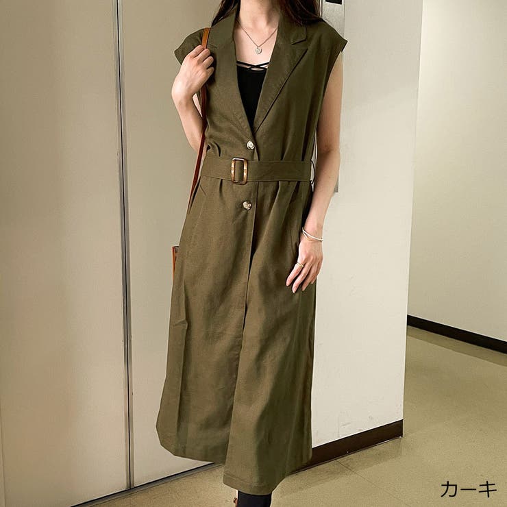 Sotto【新品】ヤマダヤ FENNEL トレンチ風ワンピース ジレ URBAN RESEARCH（アーバンリサーチ）の「トレンチ風ジレ