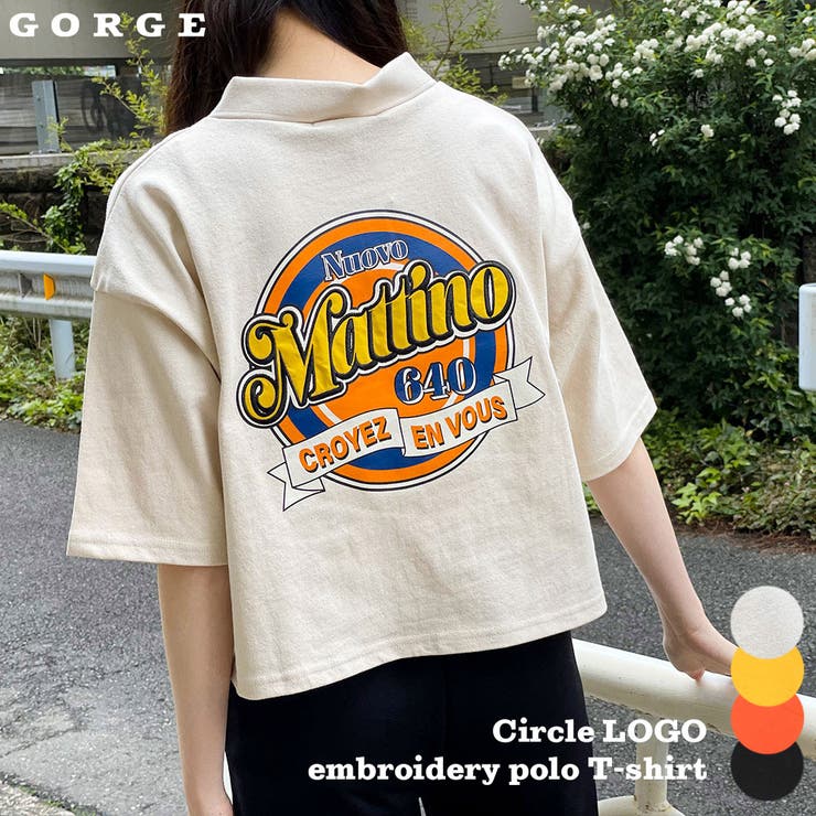 サークルロゴ刺しゅうポロＴシャツ[品番：GORW0006893]｜GORGE