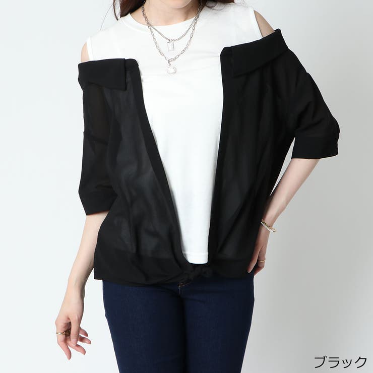 アクアガレージ aquagarage 重ね着 インナー レイヤード tシャツ