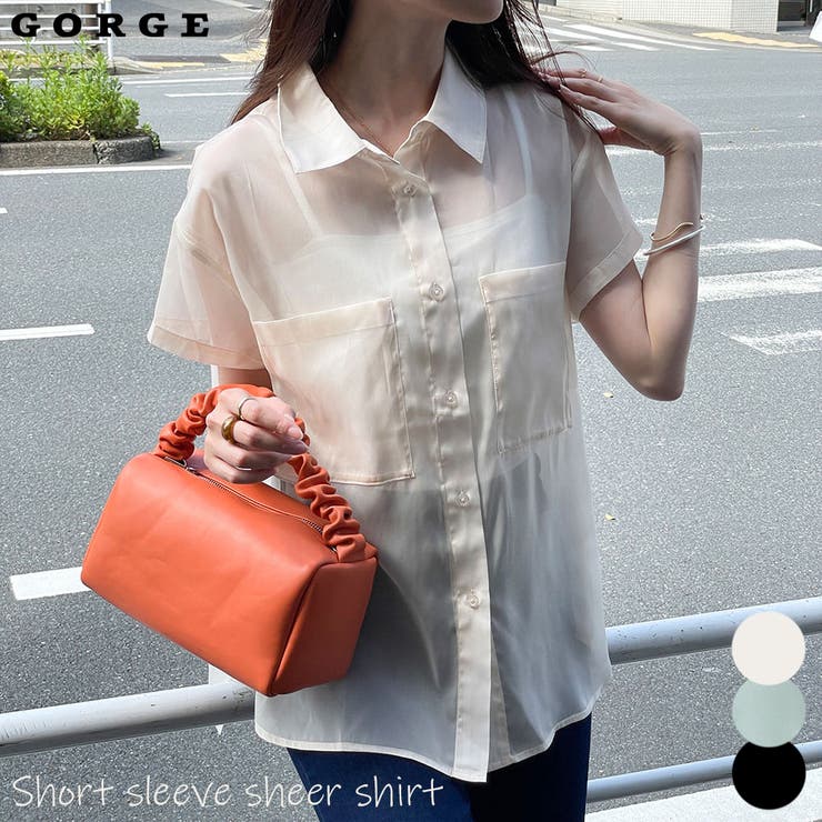 人気が高い 半袖シアーシャツ[品番：GORW0006942]｜GORGE （ゴージ）の トップス