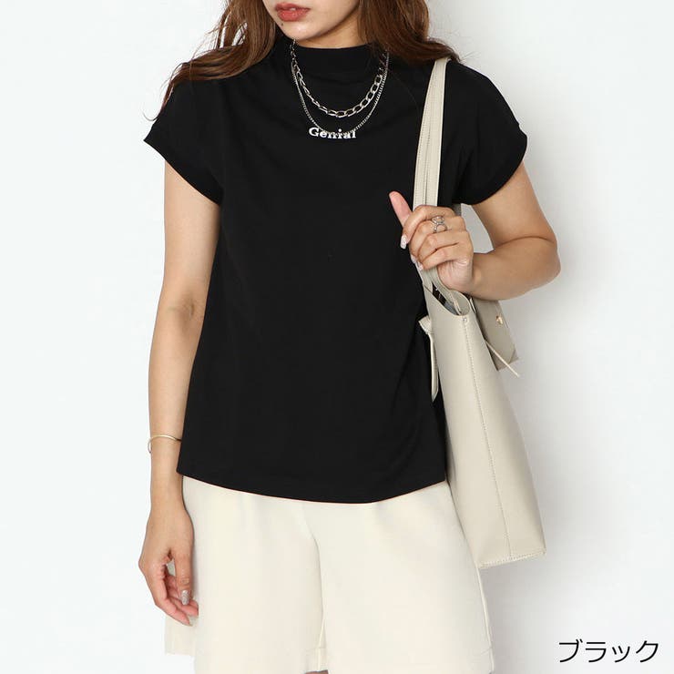 新品　G.G.G レディース 長袖モックネックシャツ ブラック M 公式】ソルケア3D長袖モックネックシャツ（レディース