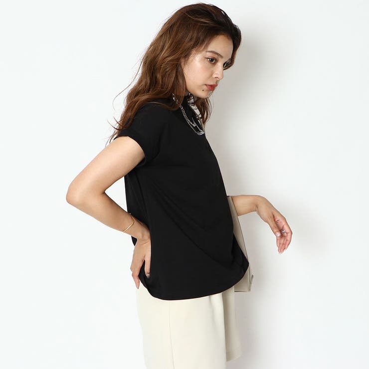 ロゴ入りモックネックTシャツ[品番：GORW0007060]｜GORGE