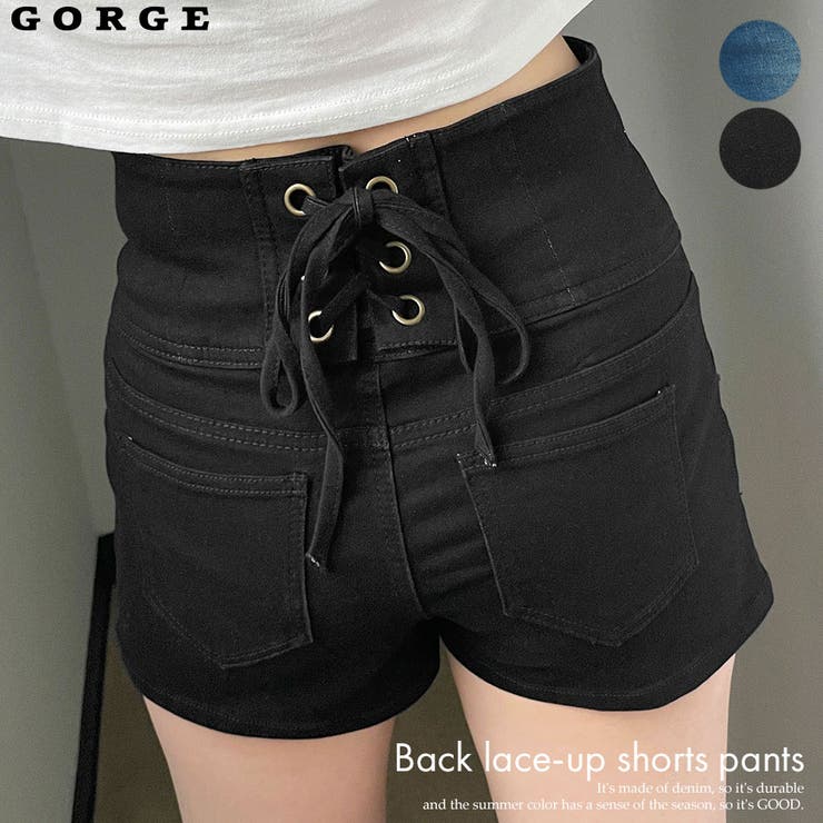 バックレースアップショートパンツ[品番：GORW0007030]｜GORGE