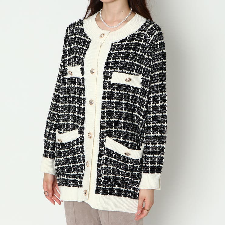 ツイードロングカーディガン[品番：GORW0007218]｜GORGE （ゴージ）の
