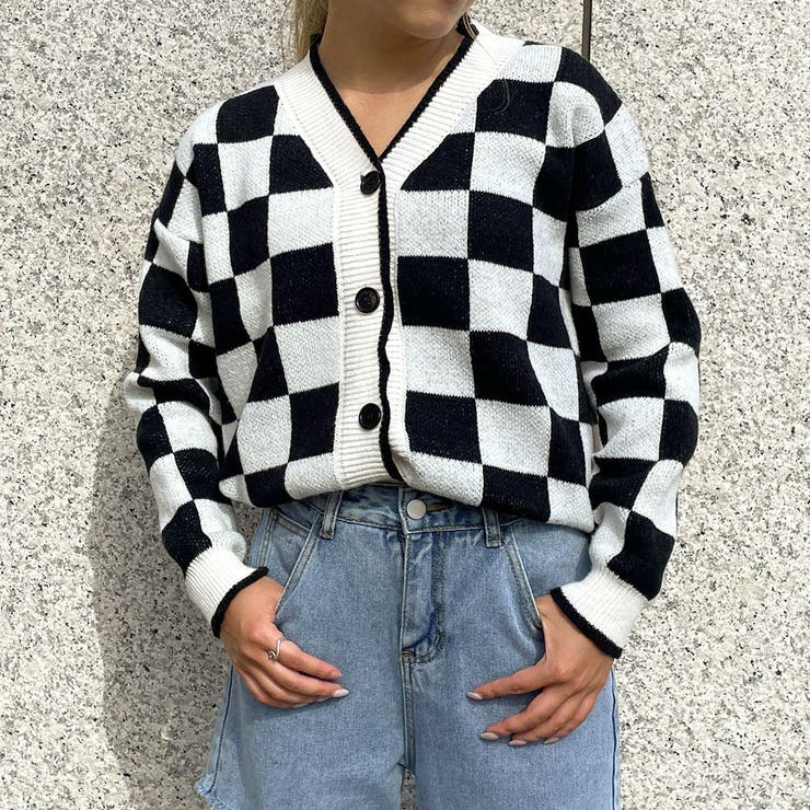 チェック柄カーディガン | GORGE  | 詳細画像10 