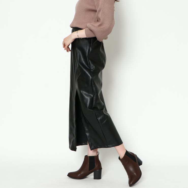 合皮タイトスリットスカート | GORGE  | 詳細画像3 