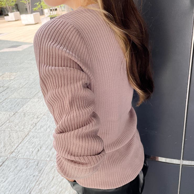 カシミアタッチマエクロスニット | GORGE  | 詳細画像14 