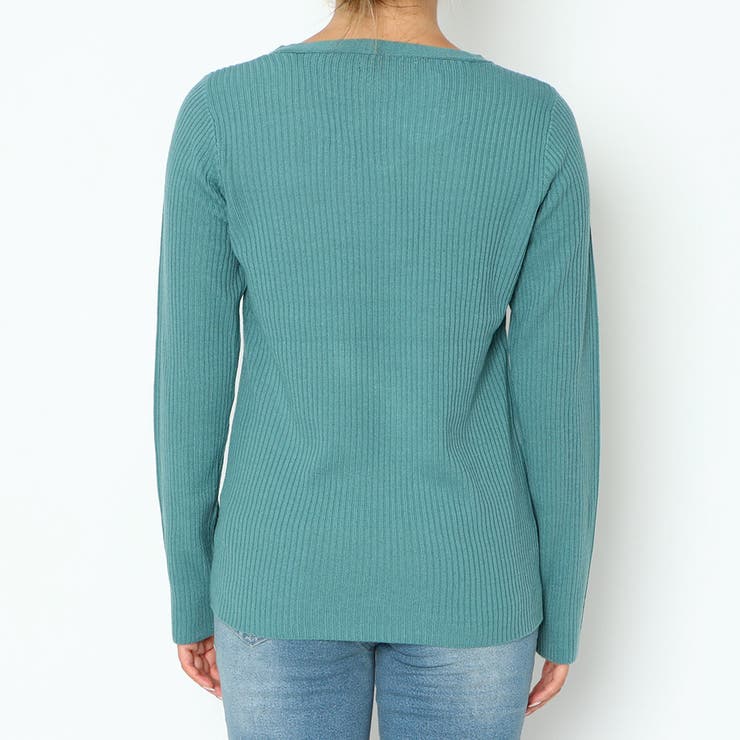 カシミアタッチマエクロスニット | GORGE  | 詳細画像9 