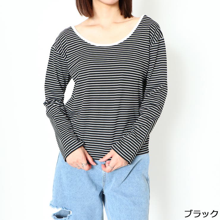 人気の春夏 gouge ボーダーロンT トップス