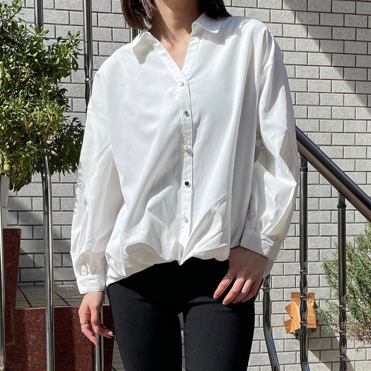 多種ボタンバックレースアップシャツ | GORGE  | 詳細画像13 