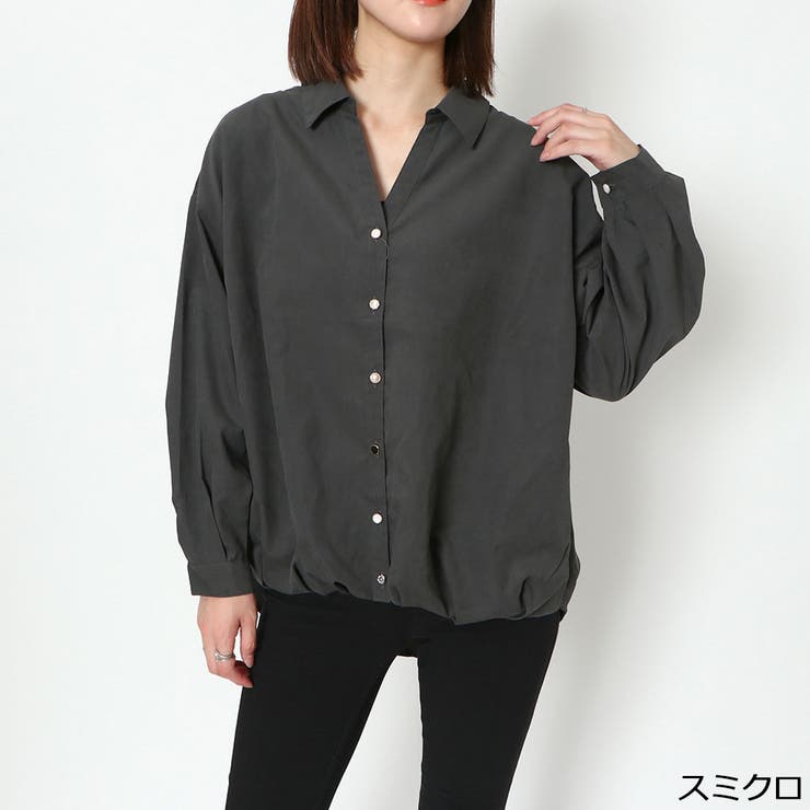 多種ボタンバックレースアップシャツ | GORGE  | 詳細画像3 