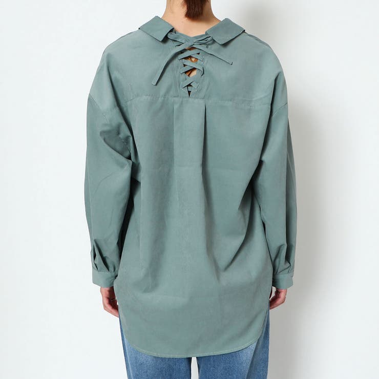 バックレースアップタケノコタックシャツ | GORGE  | 詳細画像9 
