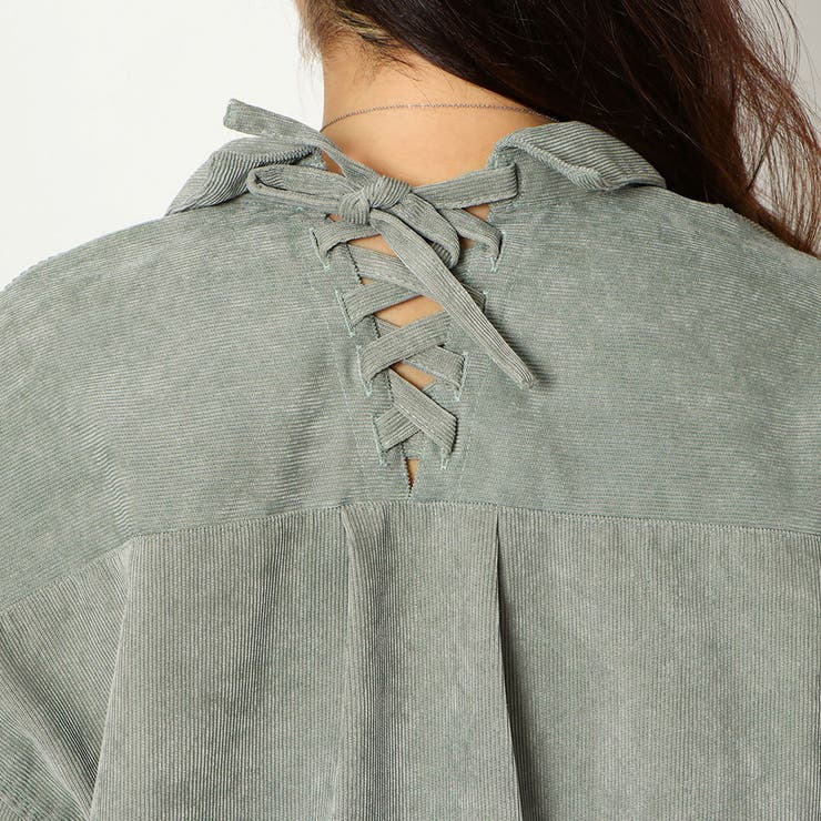 コールテン多種釦バックレースシャツ | GORGE  | 詳細画像13 