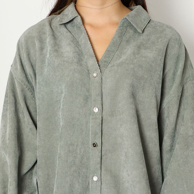 コールテン多種釦バックレースシャツ | GORGE  | 詳細画像14 