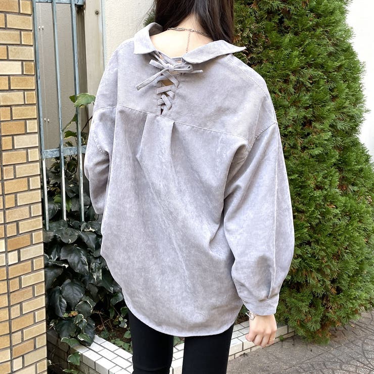 コールテン多種釦バックレースシャツ | GORGE  | 詳細画像16 