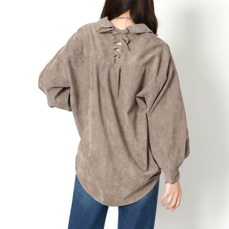 コールテン多種釦バックレースシャツ | GORGE  | 詳細画像19 