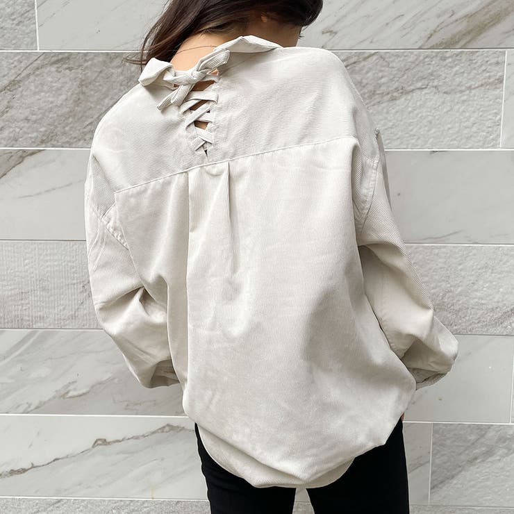 コールテン多種釦バックレースシャツ | GORGE  | 詳細画像22 