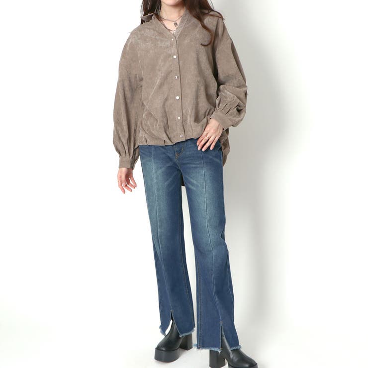 コールテン多種釦バックレースシャツ | GORGE  | 詳細画像25 