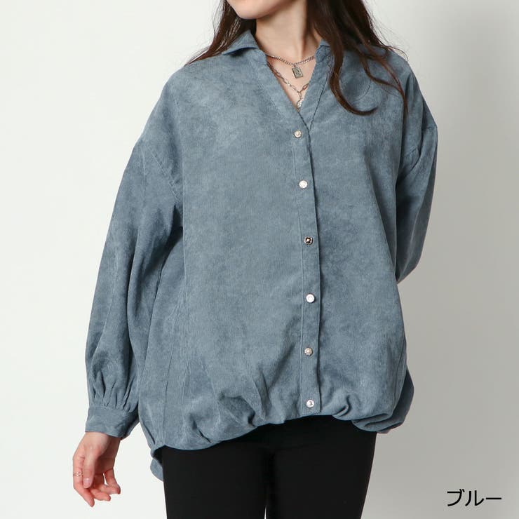 コールテン多種釦バックレースシャツ | GORGE  | 詳細画像3 