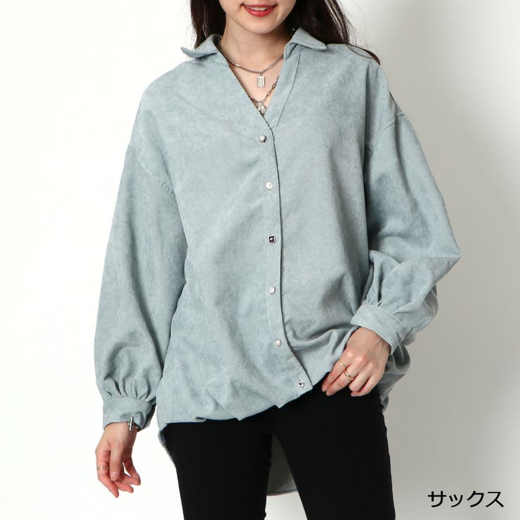 コールテン多種釦バックレースシャツ | GORGE  | 詳細画像4 