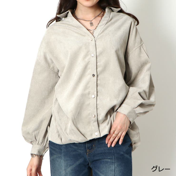 コールテン多種釦バックレースシャツ | GORGE  | 詳細画像7 