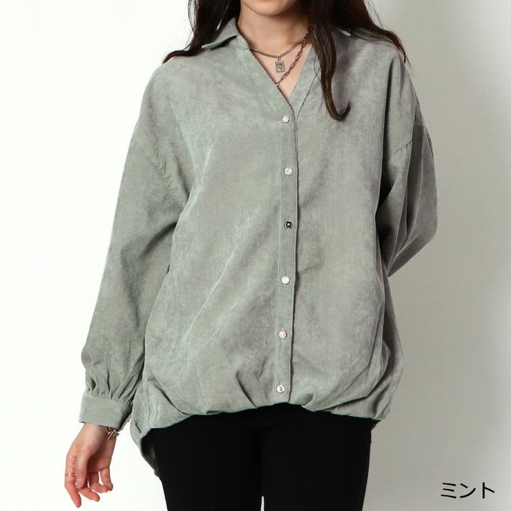 コールテン多種釦バックレースシャツ | GORGE  | 詳細画像9 