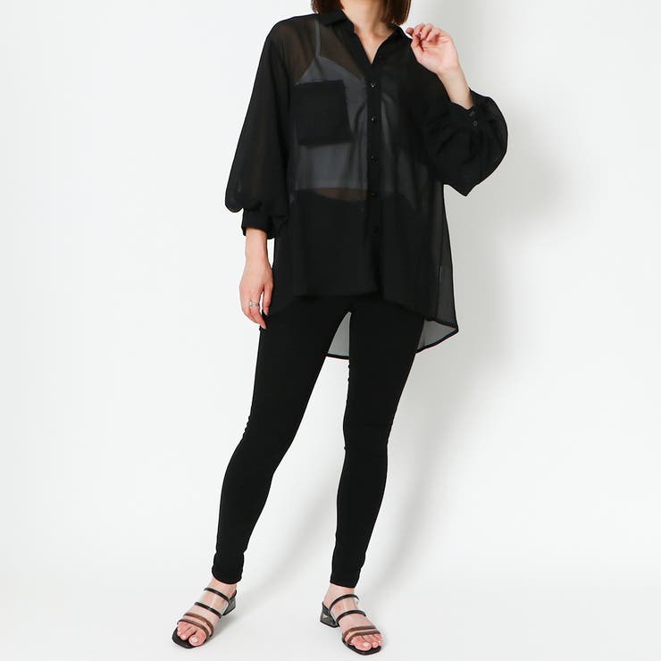 袖ボリュームジョーゼットシャツ | GORGE  | 詳細画像8 