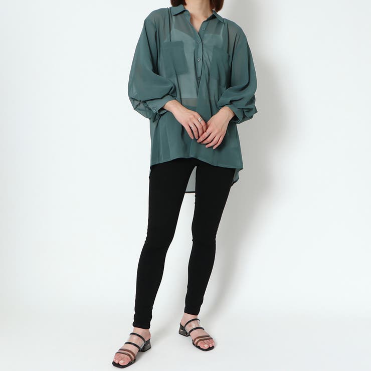 袖ボリュームジョーゼットシャツ | GORGE  | 詳細画像9 