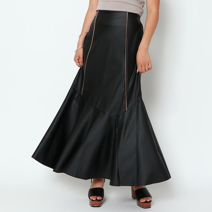 パイピング合皮スカート[品番：GORW0007074]｜GORGE （ゴージ