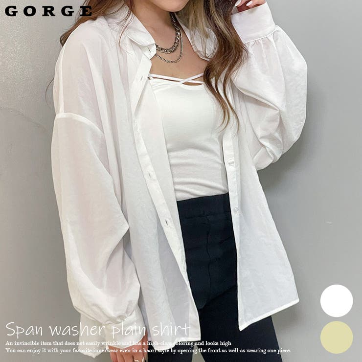 スパンワッシャームジシャツ | GORGE  | 詳細画像1 
