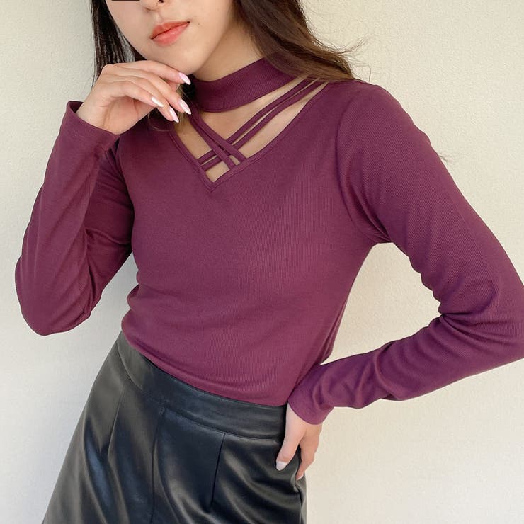 チョーカークロス長袖トップス[品番：GORW0007185]｜GORGE （ゴージ