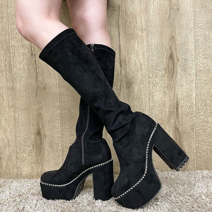 厚底ステッチロングブーツ[品番：GORW0007265]｜GORGE （ゴージ）の