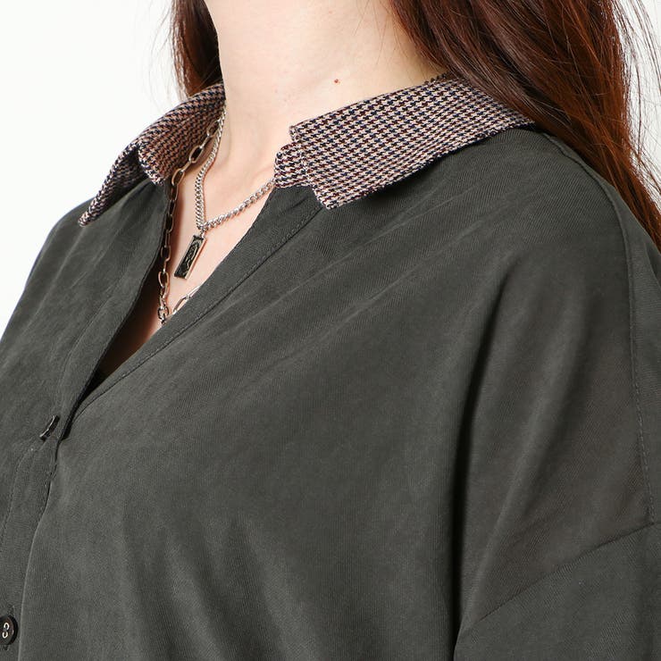 配色バックレースアップシャツ | GORGE  | 詳細画像9 