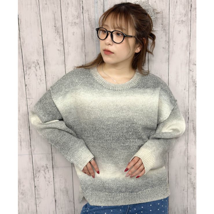 グラデーションニットプルオーバー[品番：GORW0007358]｜GORGE