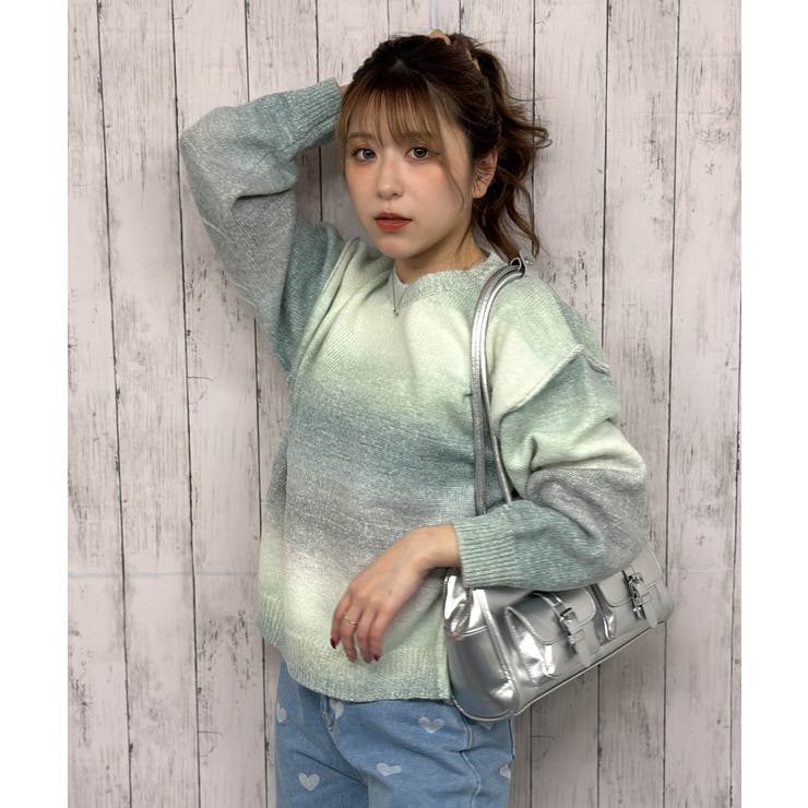 グラデーションニットプルオーバー[品番：GORW0007358]｜GORGE