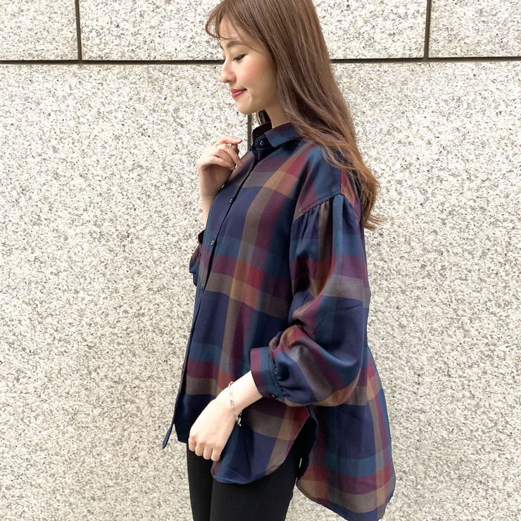 デカチェックバックレースシャツ | GORGE  | 詳細画像8 