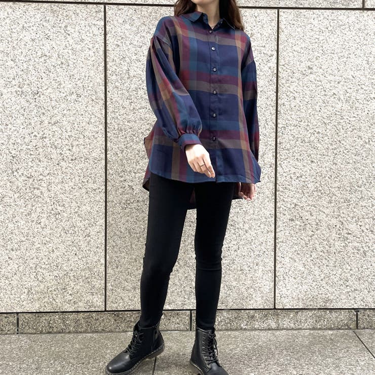 デカチェックバックレースシャツ | GORGE  | 詳細画像11 