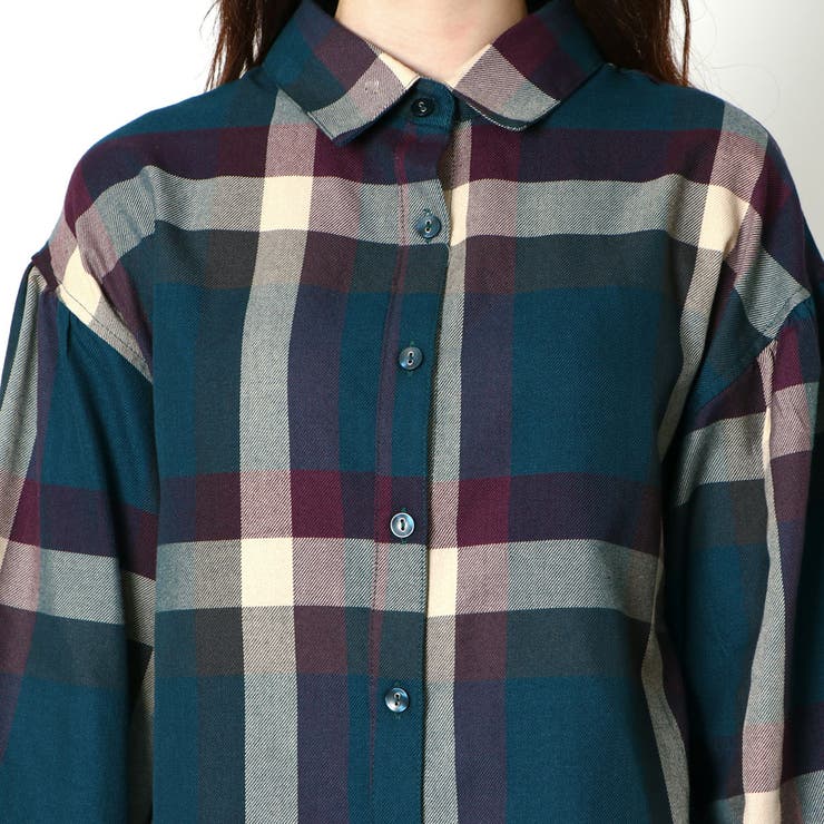 デカチェックバックレースシャツ | GORGE  | 詳細画像6 
