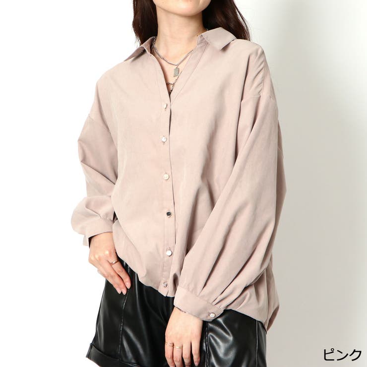 多種ボタンバックレースアップシャツ[品番：GORW0007375]｜GORGE